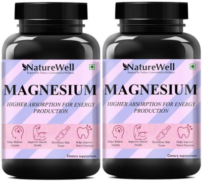 Naturewell Magnesium Complex Supplement with Magnesium Glycinate Pro(2 x 60 Capsules)