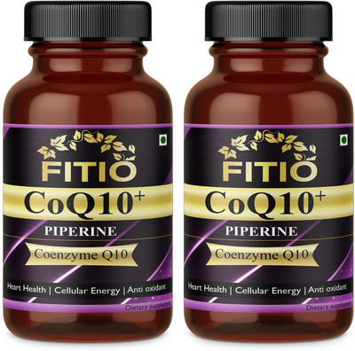 FITIO Natural Coenzyme Q-10 Rich in Antioxidant, Advanced(2 x 60 Capsules)