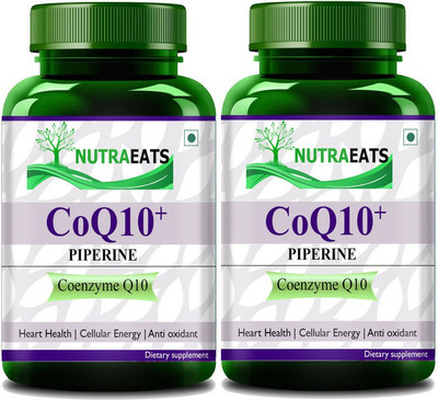 NutraEats Natural Coenzyme Q-10 Rich in Antioxidant, Advanced(2 x 60 Capsules)