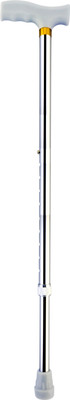 AMAZECARE Premium Aluminium Imported Walking Stick With ABS Handle L Type Universal Size Walking Stick For Old Age (Men & Women) AMZ-WalkingStick Silver Walking Stick