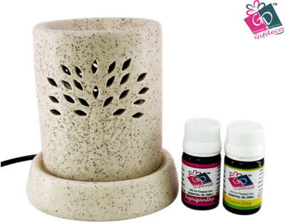 GIFDECO LEMONGRASS, RAJNIGANDHA Diffuser Set, Diffuser, Aroma Oil, Refill ED-WTREE-20(3 x 6.67 ml)