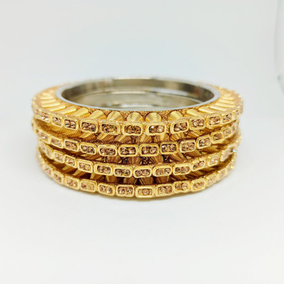 Honbon Stone Bangle Set(Pack of 4)