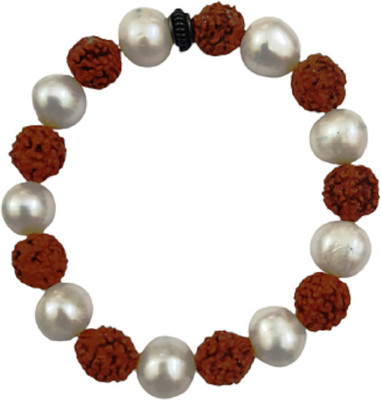 numeroastro Wood, Stone Pearl Bracelet