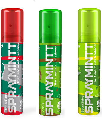 Midas Care Spraymintt Combo- Elaichill, Saunfshiver, Thandapan(45 g) Midas Care Spraymintt Combo- Elaichill, Saunfshiver, Thandapan(45 g)