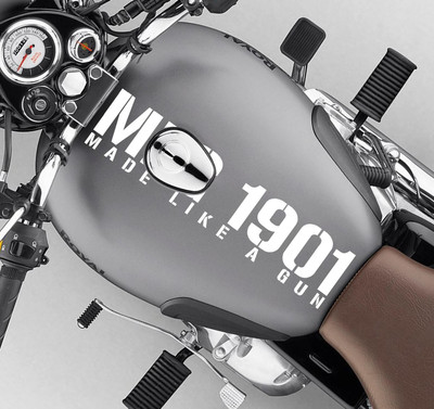 Badal Auto Sticker & Decal for Bike(White)