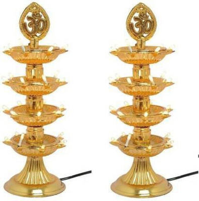 kidducollection Plastic (Pack of 2) Table Diya Set(Height: 15 inch)