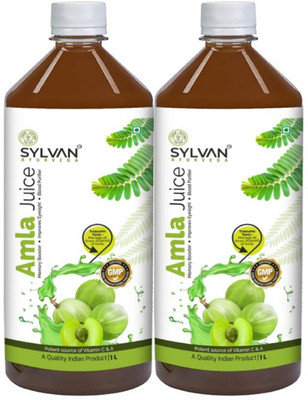 SYLVAN AYURVEDA AMLA JUICE PACK OF 2 - EFFECTIVE IN IMMUNITY BOOSTER(2 x 1000 ml)