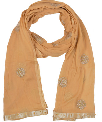 WHITEHEAVEN Chiffon Embroidered Women Dupatta