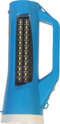 DPM 7024 BRIGHT LIGHT O New Hi-Watt 2in1 Long Range Beam 2 Modes: High, Table Lmp Waterproof Chargeable LED Flashlight Torch Emergency Table Lamp Emergency(20 SMD LED) Table Lamp Dual function Large Space Handle 12 hrs Torch Emergency Light(Blue)