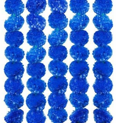 RUKMANI FASION fabric Garland(Blue)