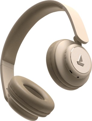 boAt Rockerz 450 Bluetooth Headset(Hazel Beige, On the Ear)