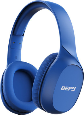 DEFY BassX Bluetooth(Navy Blue, On the Ear)