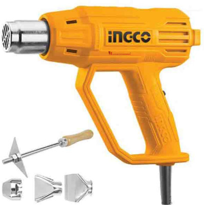 INGCO HG200038 Heat Gun with 1pcs scraper and 3pcs nozzles 2000 W Heat Gun