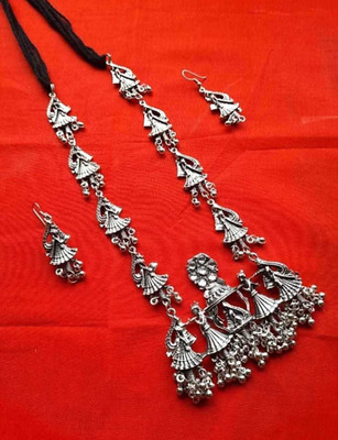 Cosmos Alloy Sterling Silver Multicolor Jewellery Set(Pack of 1)