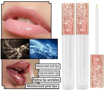 ADJD Transparent Color long lasting Shine Lip Gloss pack of 2(12 ml, Transparent)