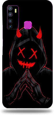 BUGGU Infinix Hot 9 Pro, infinix hot 9 pro Mobile Skin(Ultra Super Black Devil Skin With High Matte Finish., Mobile Skin (Back+Side+Camera))