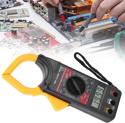 Republic 266 Digital Clamp Meter Handheld Electronic Multimeter for Measuring Voltage, Resistance, Current Digital Multimeter(2000 Counts)
