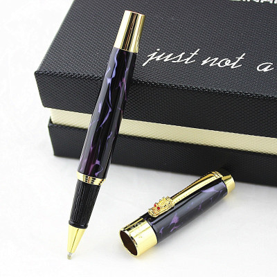 Hayman 24 CT Gold Plated Roller Ball Pen(Ink Color - Blue)