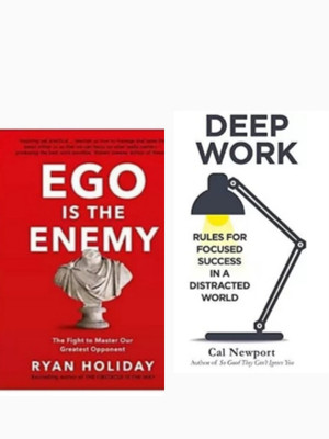 Ego Is The Enemy And Deep Work(Paperback, Ryan Holiday, Cal Newport)
