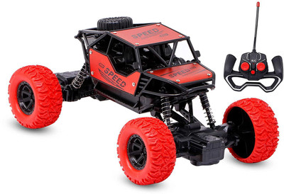 Amaflip Rc Racing Car 4wd Remote Control Rock Crawler High Speed Monster Racing Car(Red)