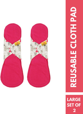 Stonesoup.in Petals reusable washable Mandya heavy cloth Sanitary pads-Set of 2 Sanitary Pad(Pack of 2)