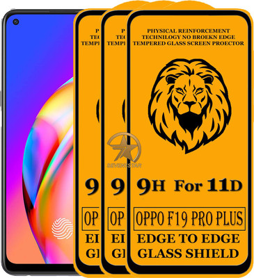 SEVEN7STAR Edge To Edge Tempered Glass for Oppo F19 Pro Plus(Pack of 2)