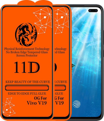 aplexx Edge To Edge Tempered Glass for VIVO V19(Pack of 2)