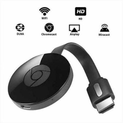 ROAR CSI_537N Chrome cast WiFi HDMI Dongle & Wireless Display for TV\Laptop\Desktop\Tablet Compatible with All Smartphone Media Streaming Device(Black)