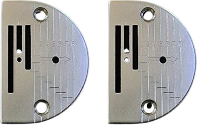 ZENITH Needle Plate 2 pc Domestic Machine for SV, Half Shuttle, Traditional Black Color Sewing Machine Models (SV Needle Plate, 2) Sewing Needle Plate