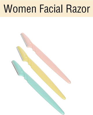MYEONG Razor Facial Razor for Eyebrow Shaper Trimmer for face Eyebrow Shaver, Men & Women(Pack of 3)