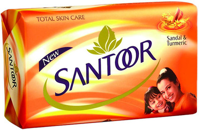 Santoor Santoor__Sandal__ and__ Turmeric__ Soap,__ 100g (PACK OF 4)(4 x 100 g)
