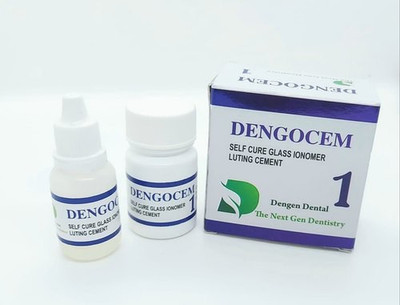 Dengen Dental Dengocem 1 Luting Cement 15g/10gm Teeth Whitening liquid(15 ml)