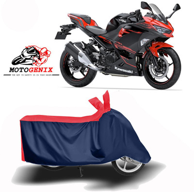 MOTOGENIX Two Wheeler Cover for Kawasaki(Ninja 250, Red, Blue)