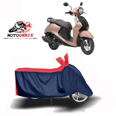 MOTOGENIX Two Wheeler Cover for Yamaha(Fascino, Red, Blue)