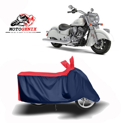 MOTOGENIX Two Wheeler Cover for Indian(Chief Classic, Red, Blue)