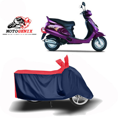 MOTOGENIX Two Wheeler Cover for Mahindra(Duro 125, Red, Blue)
