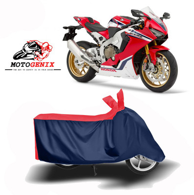 MOTOGENIX Two Wheeler Cover for Honda(CBR1000RR Fireblade, Red, Blue)