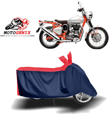 MOTOGENIX Two Wheeler Cover for Royal Enfield(Bullet Trials 350, Red, Blue)