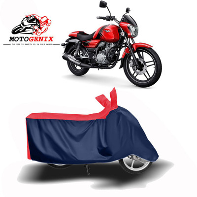 MOTOGENIX Two Wheeler Cover for Bajaj(V12, Red, Blue)