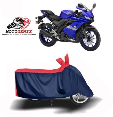 MOTOGENIX Two Wheeler Cover for Yamaha(R15 V3, Red, Blue)