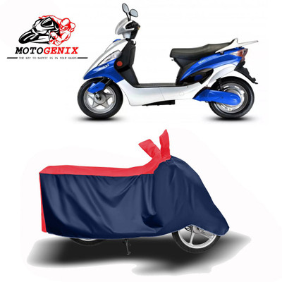 MOTOGENIX Two Wheeler Cover for Hero Electric(Electric Maxi, Red, Blue)