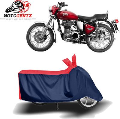 MOTOGENIX Two Wheeler Cover for Royal Enfield(Bullet 350 Twinspark, Red, Blue)