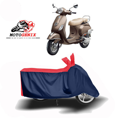 MOTOGENIX Two Wheeler Cover for Vespa(Vespa, Red, Blue)