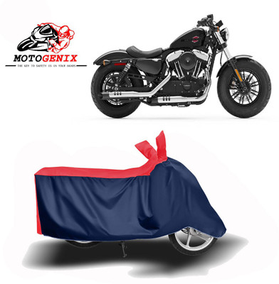 MOTOGENIX Two Wheeler Cover for Harley Davidson(Forty Eight, Red, Blue)