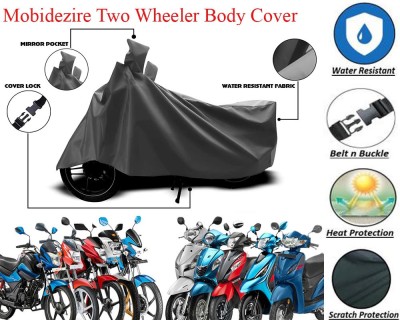 mobibikerz Two Wheeler Cover for TVS(Victor GLX, Grey)