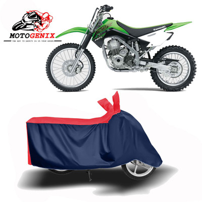 MOTOGENIX Two Wheeler Cover for Kawasaki(KLX 140, Red, Blue)