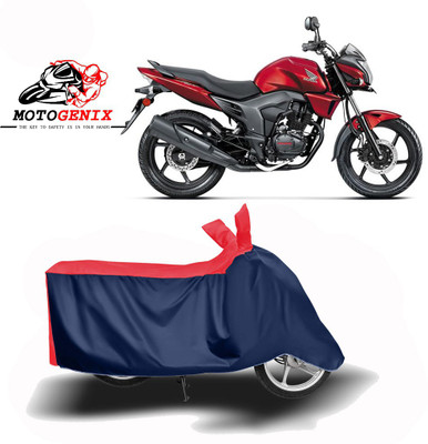 MOTOGENIX Two Wheeler Cover for Honda(CB Trigger, Red, Blue)