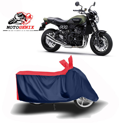 MOTOGENIX Two Wheeler Cover for Kawasaki(Z900RS, Red, Blue)