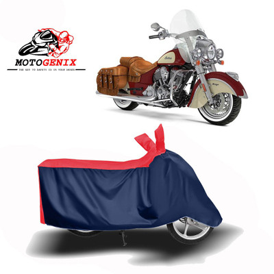 MOTOGENIX Two Wheeler Cover for Indian(Chief Vintage, Red, Blue)