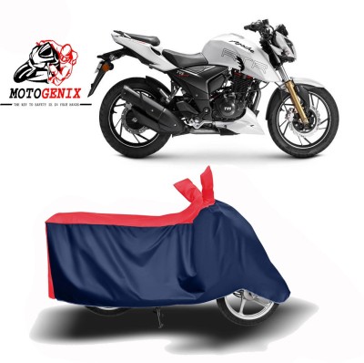 MOTOGENIX Two Wheeler Cover for TVS(Apache RTR 200 Fi E100, Red, Blue)